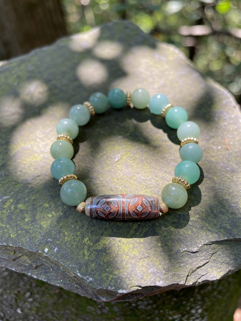 Green Jade Beaded Bracelet