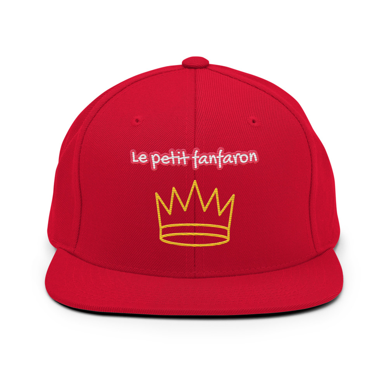 Le Petit Fanfaron White Snapback Cap