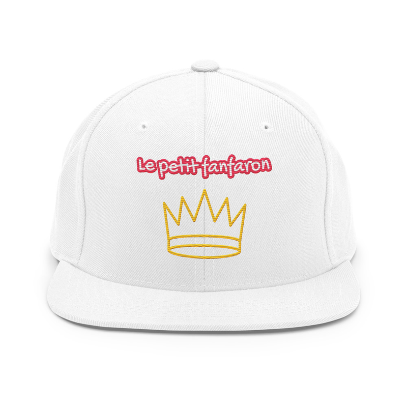 Le Petit Fanfaron White Snapback Cap