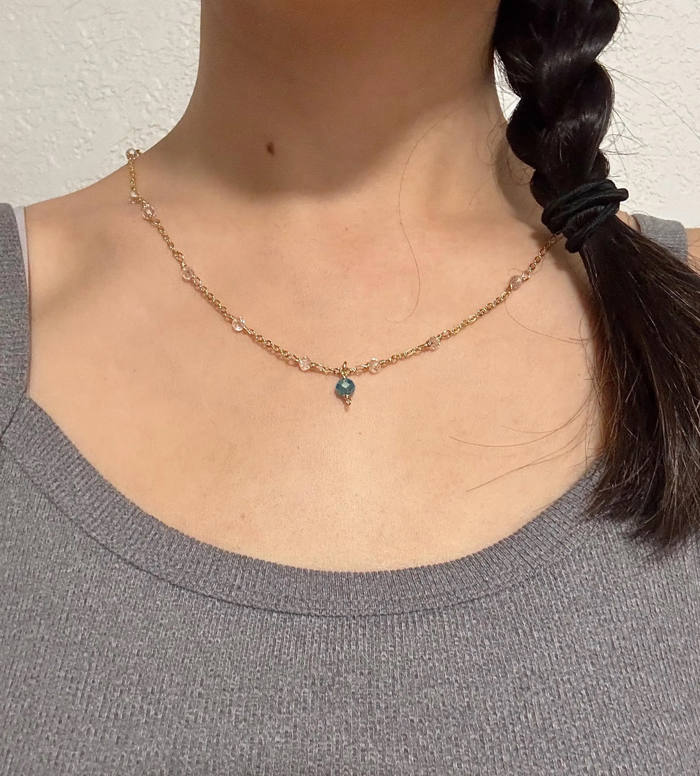 Gold Filled Crystal beaded Necklace