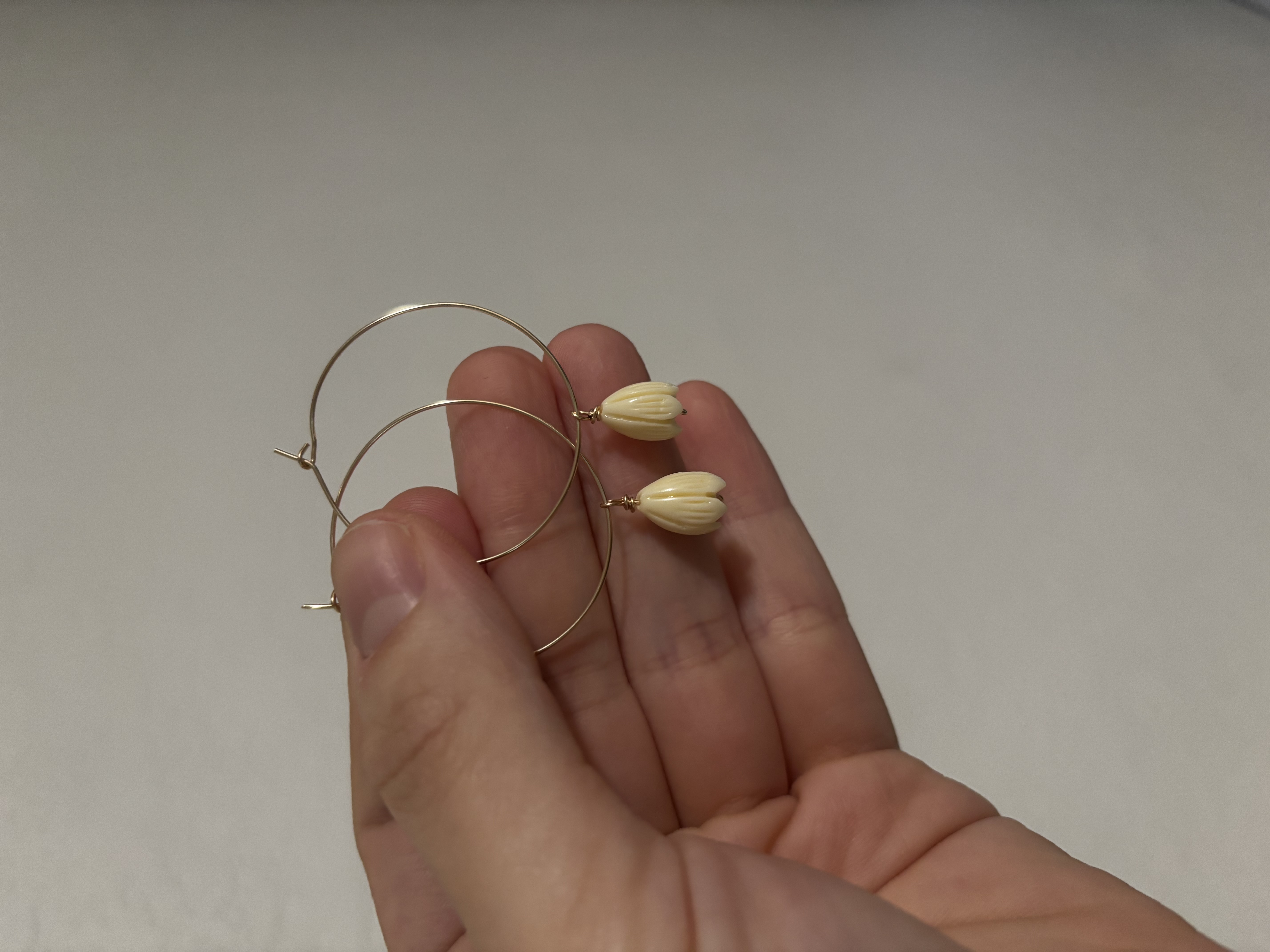 Pikake Hoop Earrings