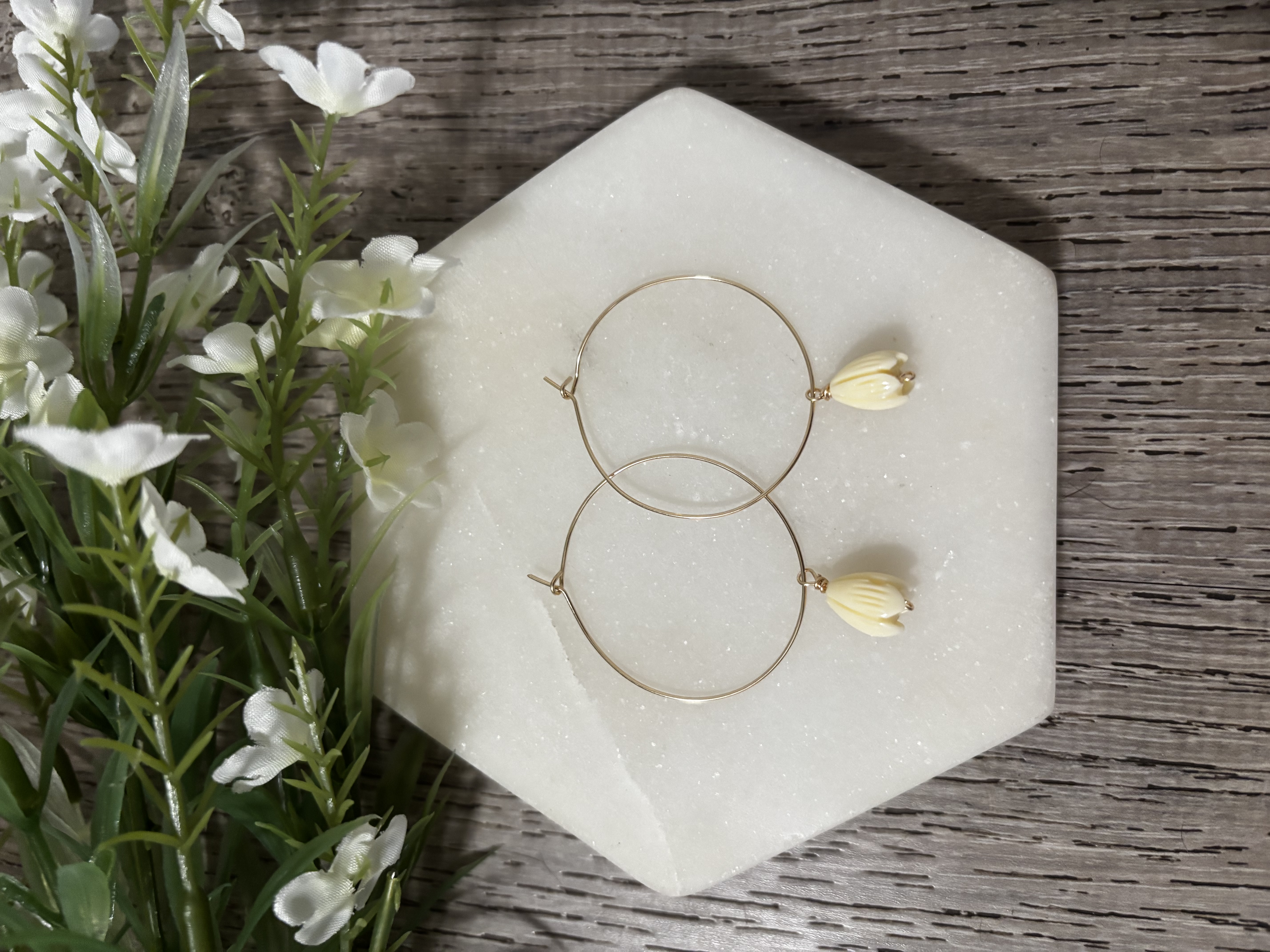 Pikake Hoop Earrings