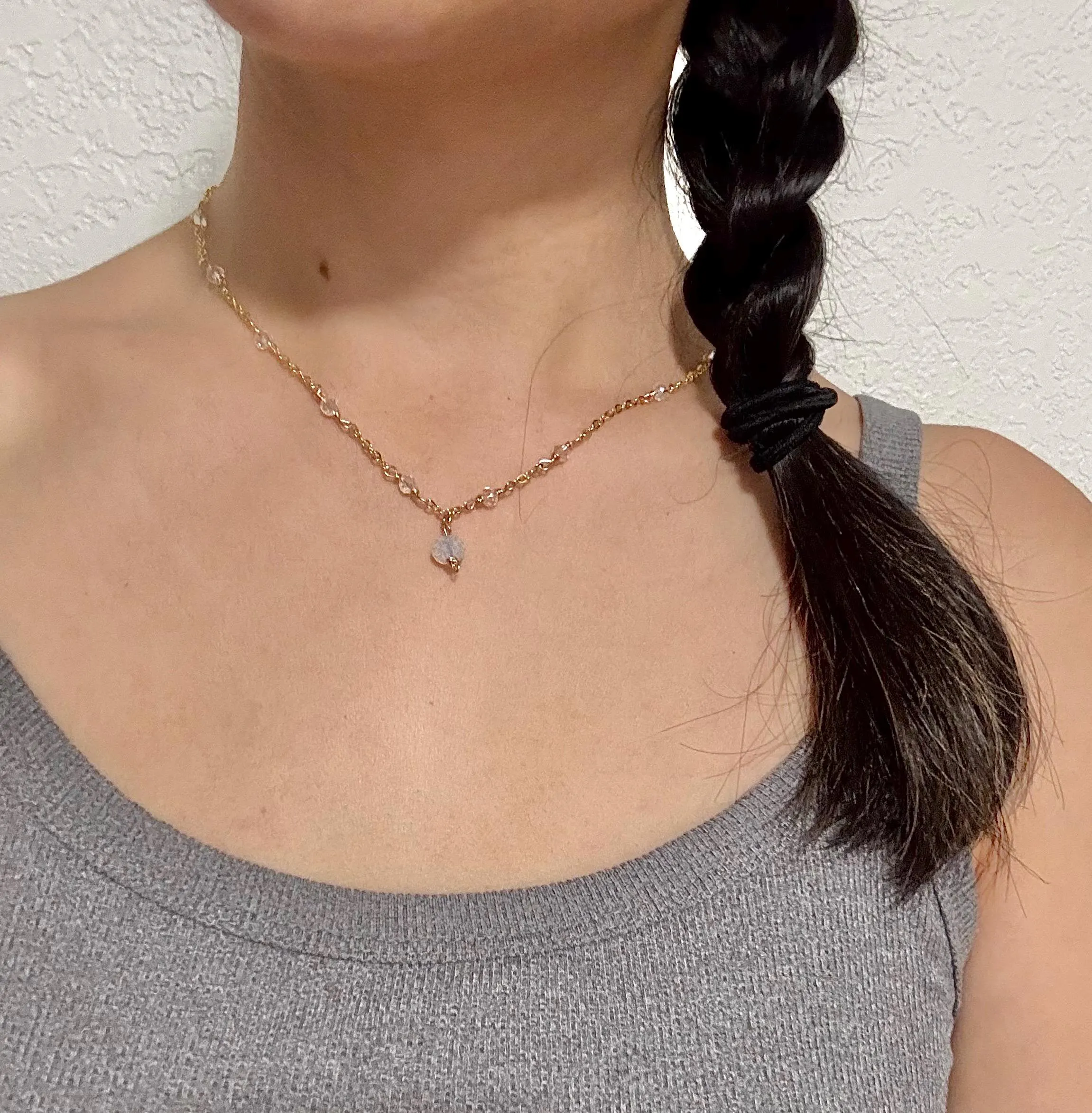 Gold Filled Crystal beaded Necklace