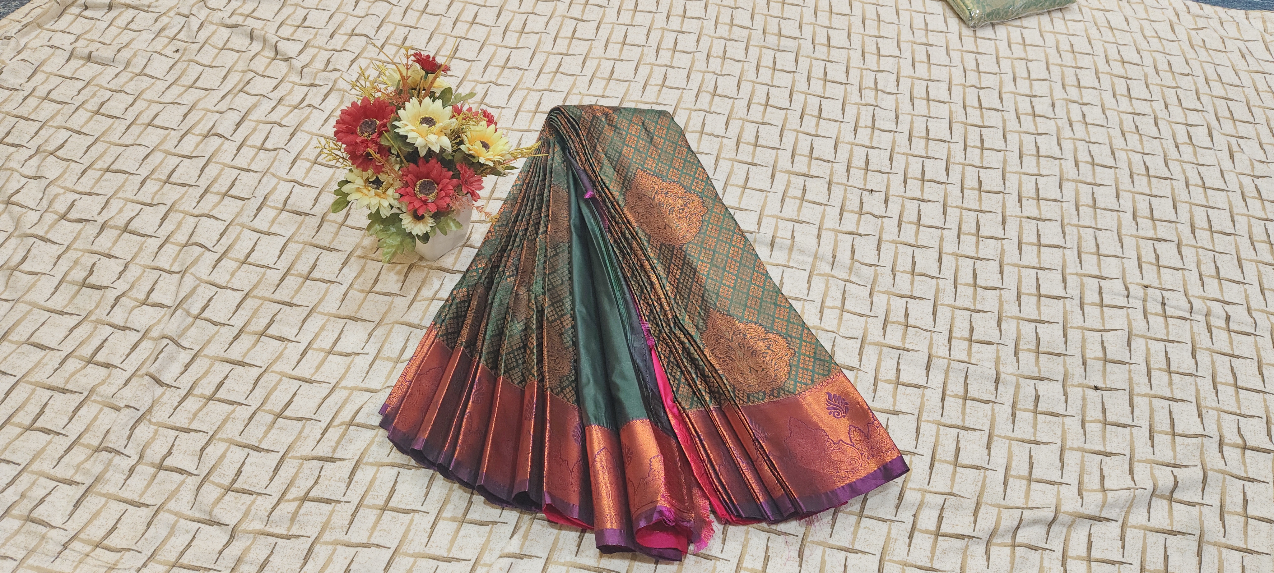 One Gram Gold Saree 