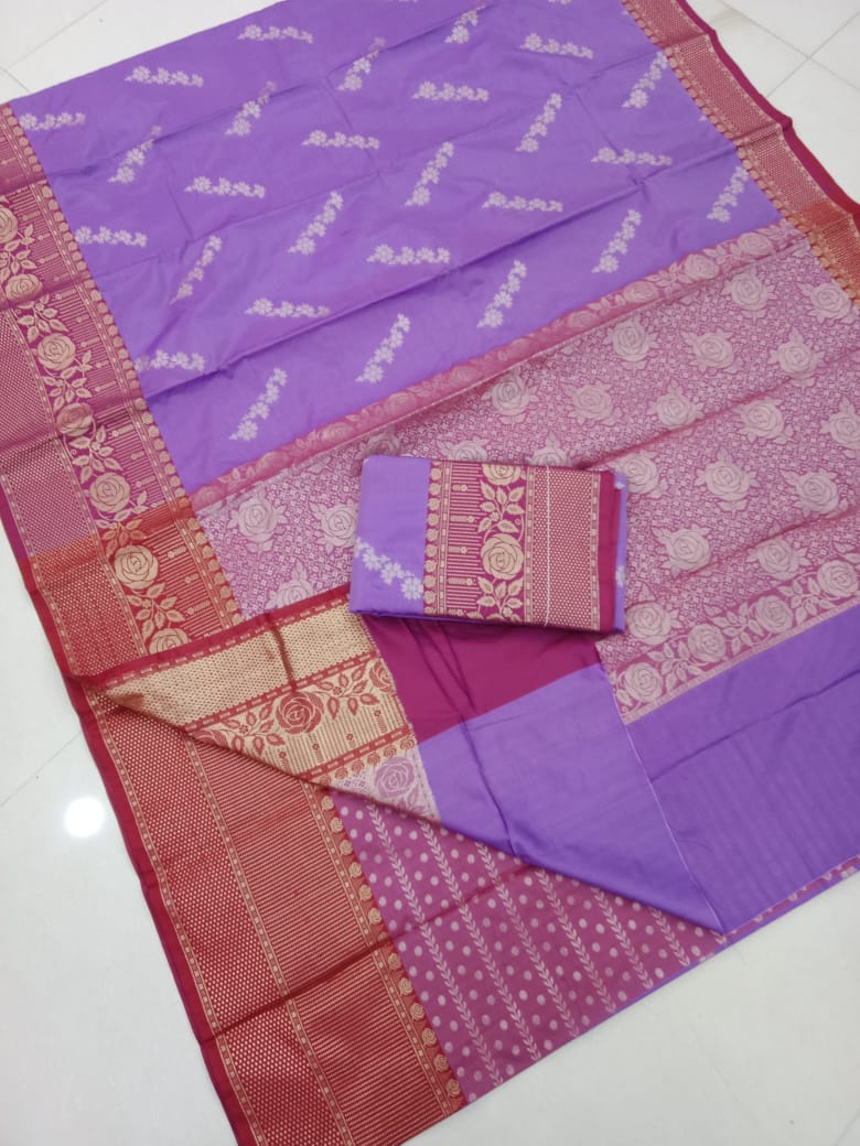 Royal Blue Banarasi Silk Saree