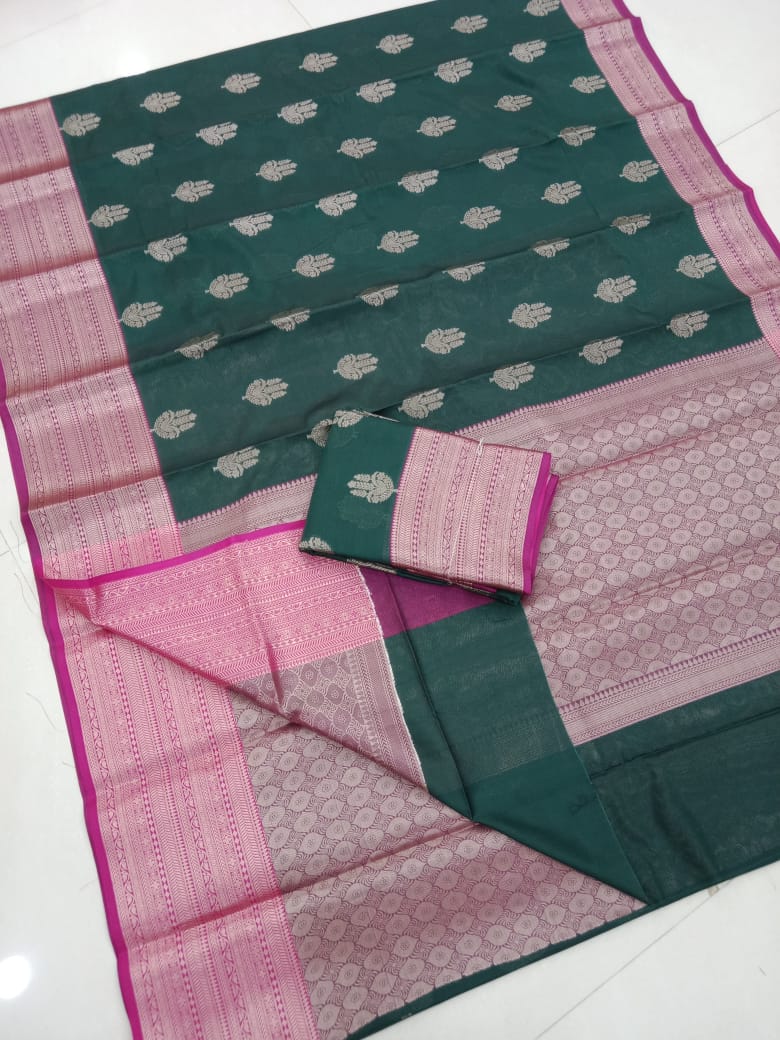 Royal Blue Banarasi Silk Saree