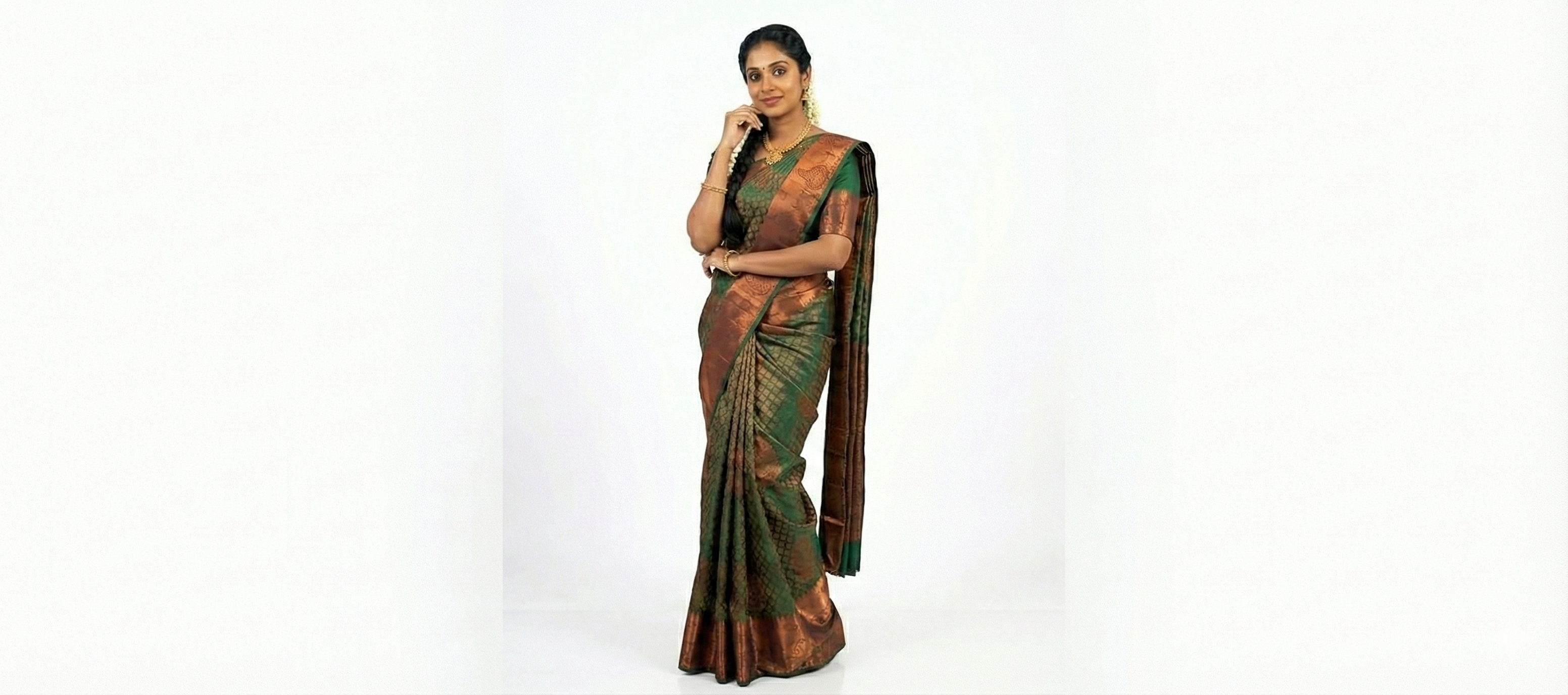 One Gram Gold Saree 