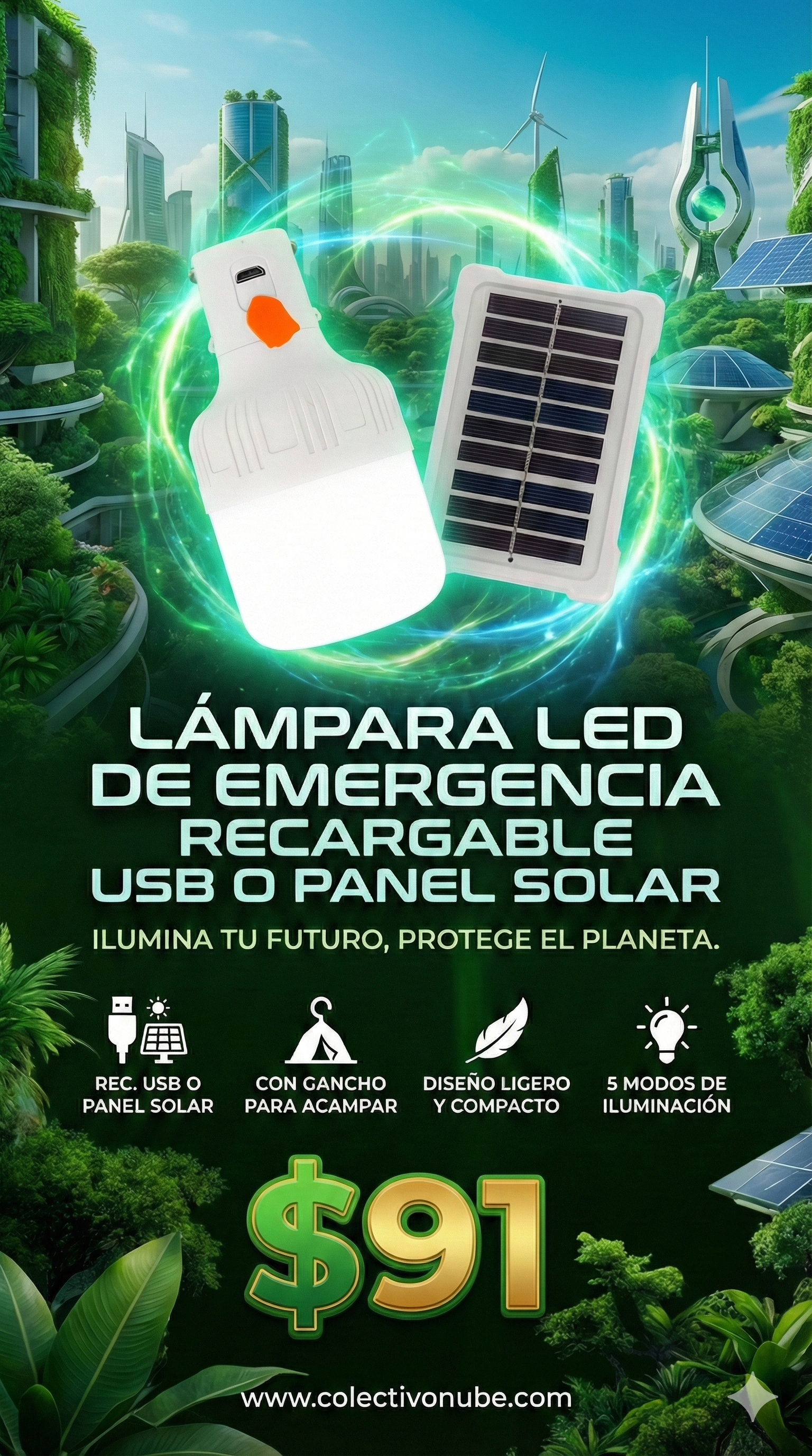 Lámpara LED de Emergencia