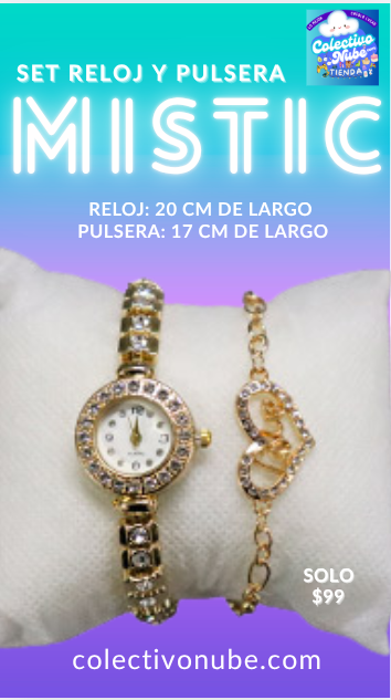 Set reloj y pulsera Mistic