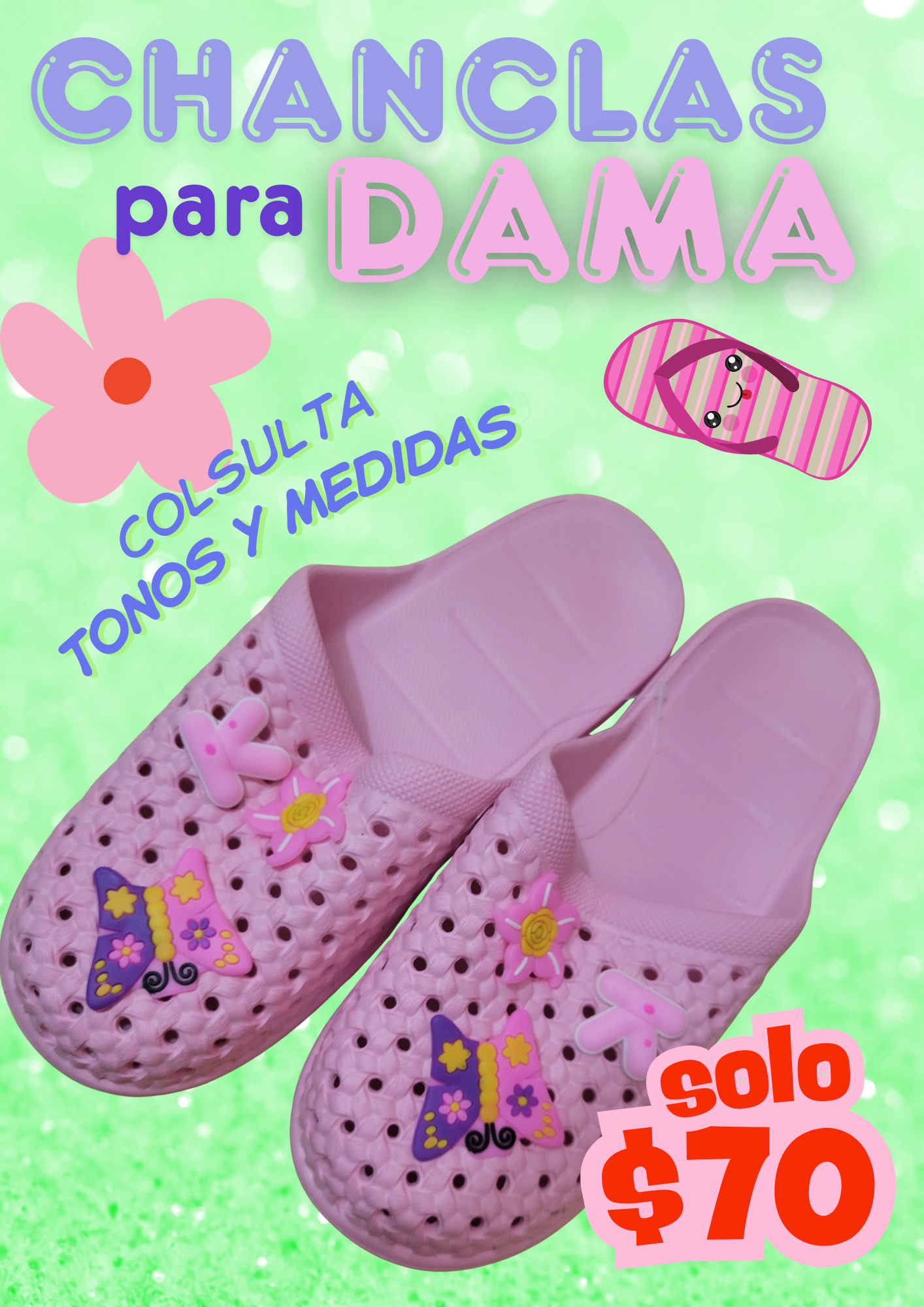 Chanclas para dama