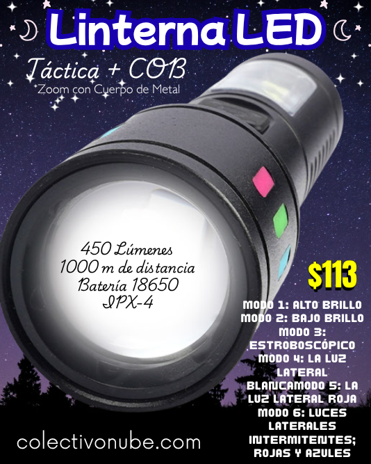 Linterna LED Táctica