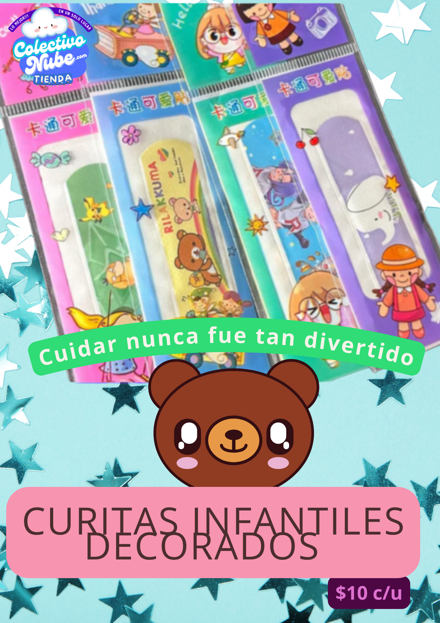 Curitas infantiles decorados