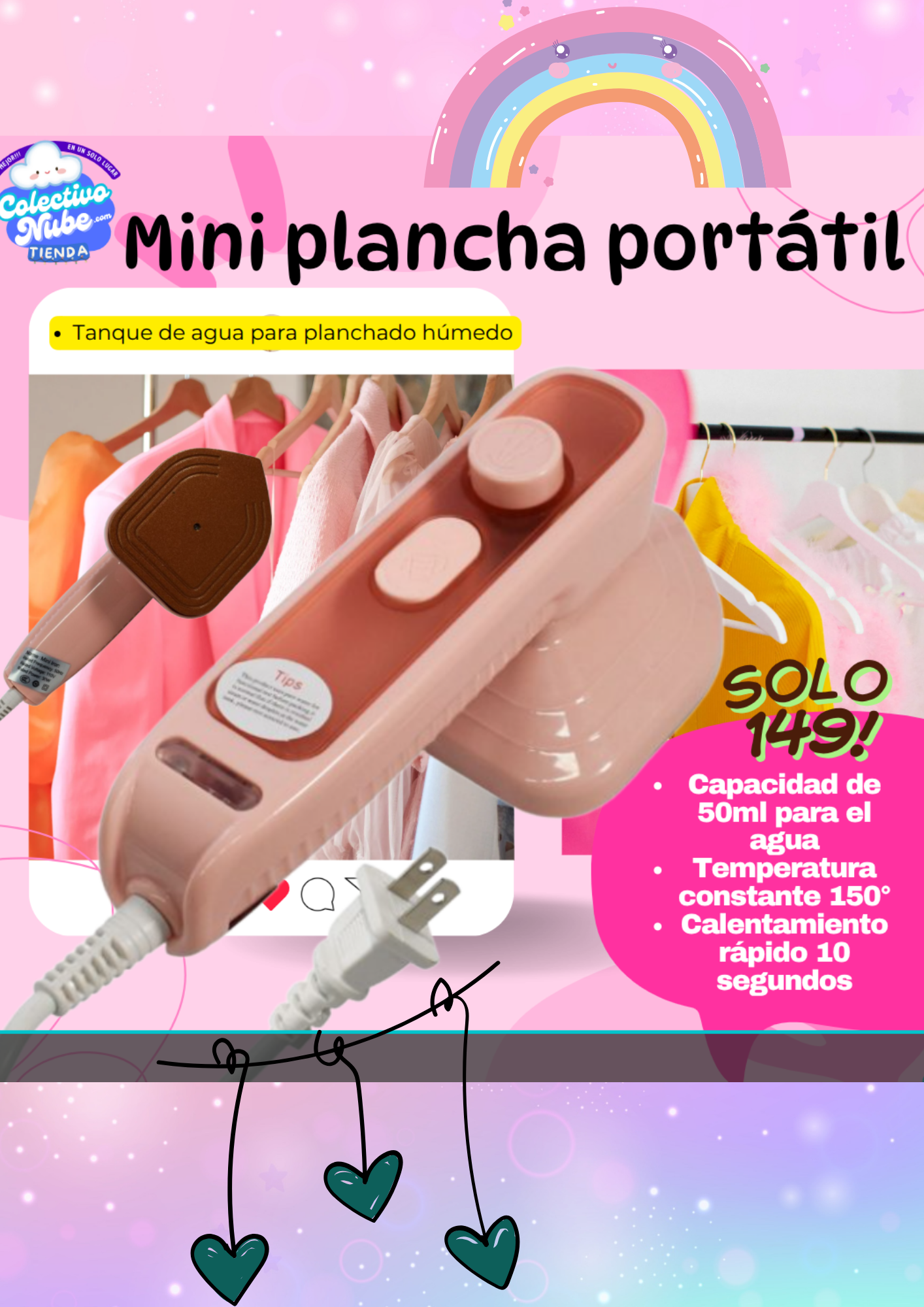 Mini plancha portátil