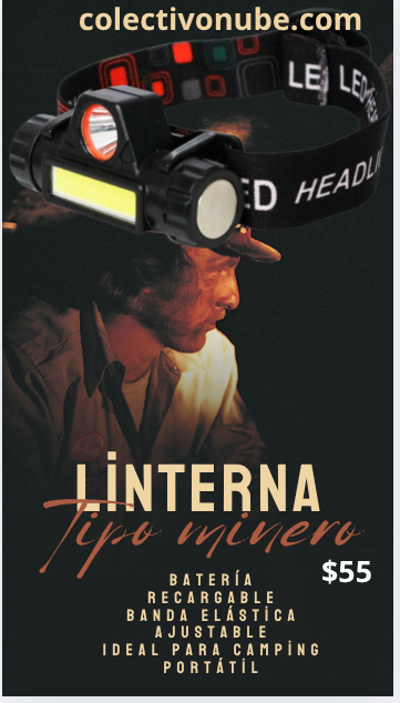 Linterna tipo minero