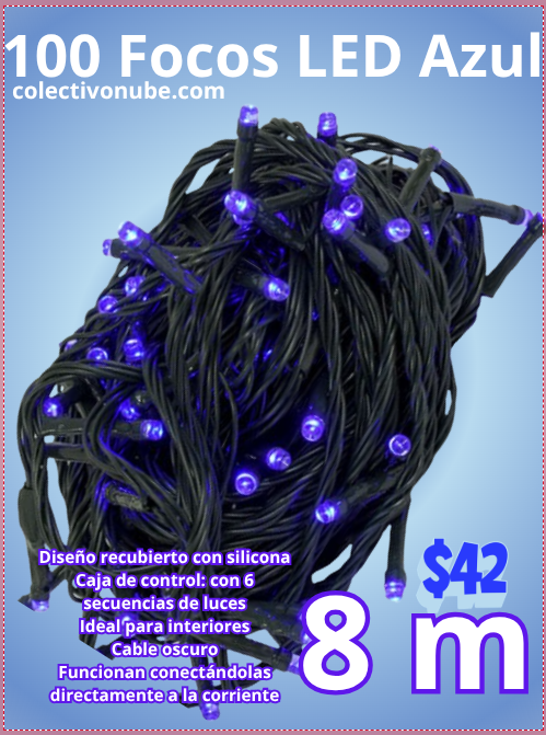 Serie de 100 Focos LED Azul