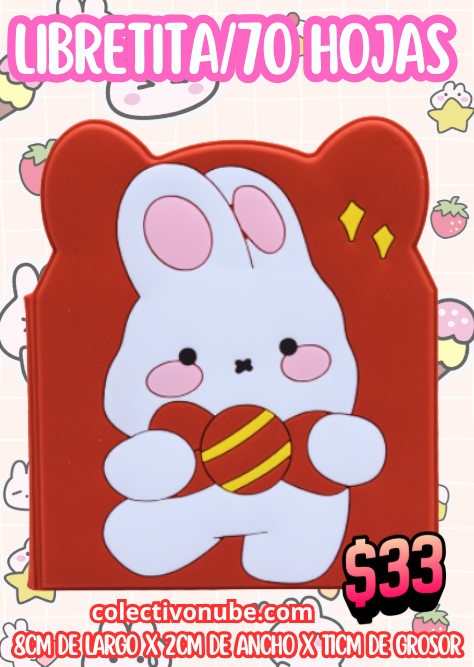 Libreta con diseño de conejo