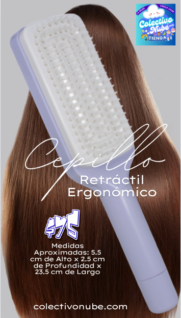 Cepillo retráctil ergonómico