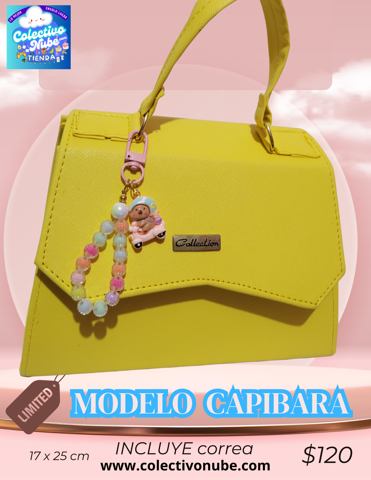 Bolso modelo Capibara