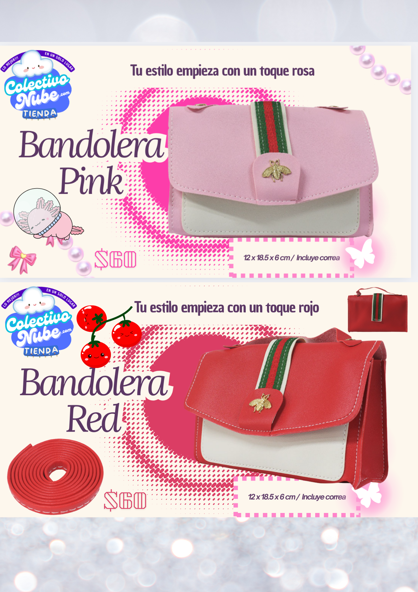 Bandolera Pink