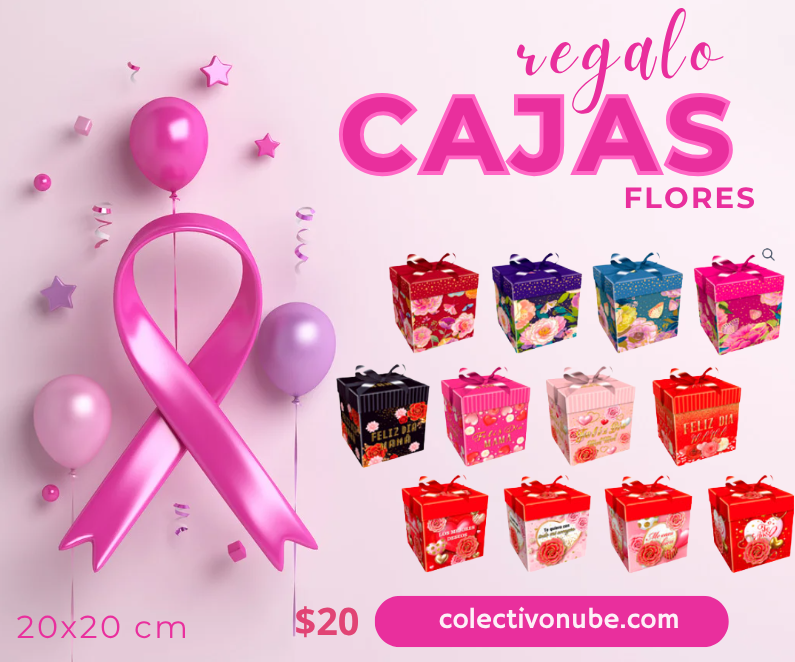 Cajas de regalo con flores