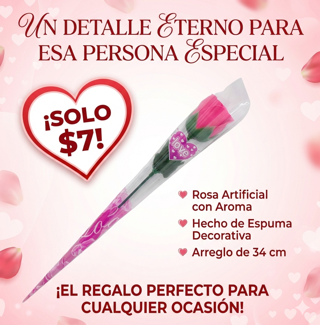 Rosa Artificial Aromática