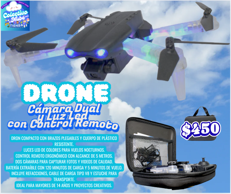 Drone con cámara dual