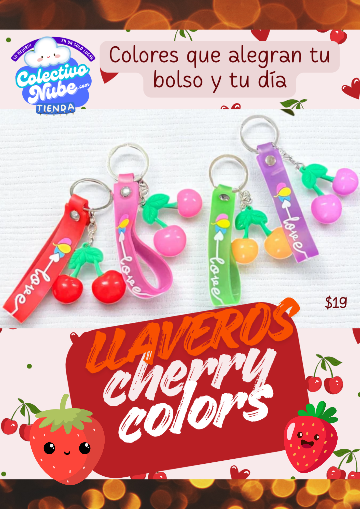 Llavero Cherry Colors