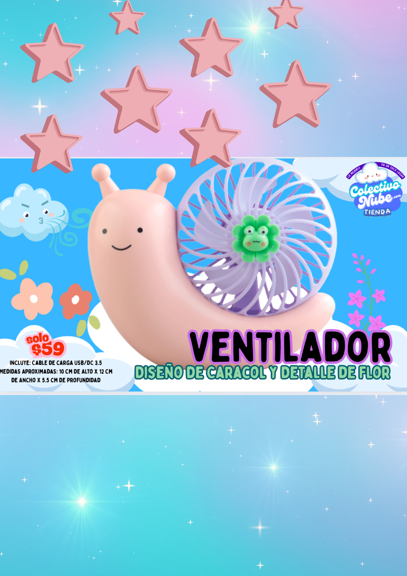 Ventilador diseño caracol