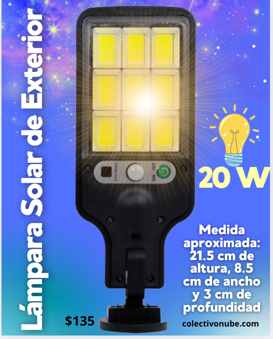 Lámpara Solar de Exterior