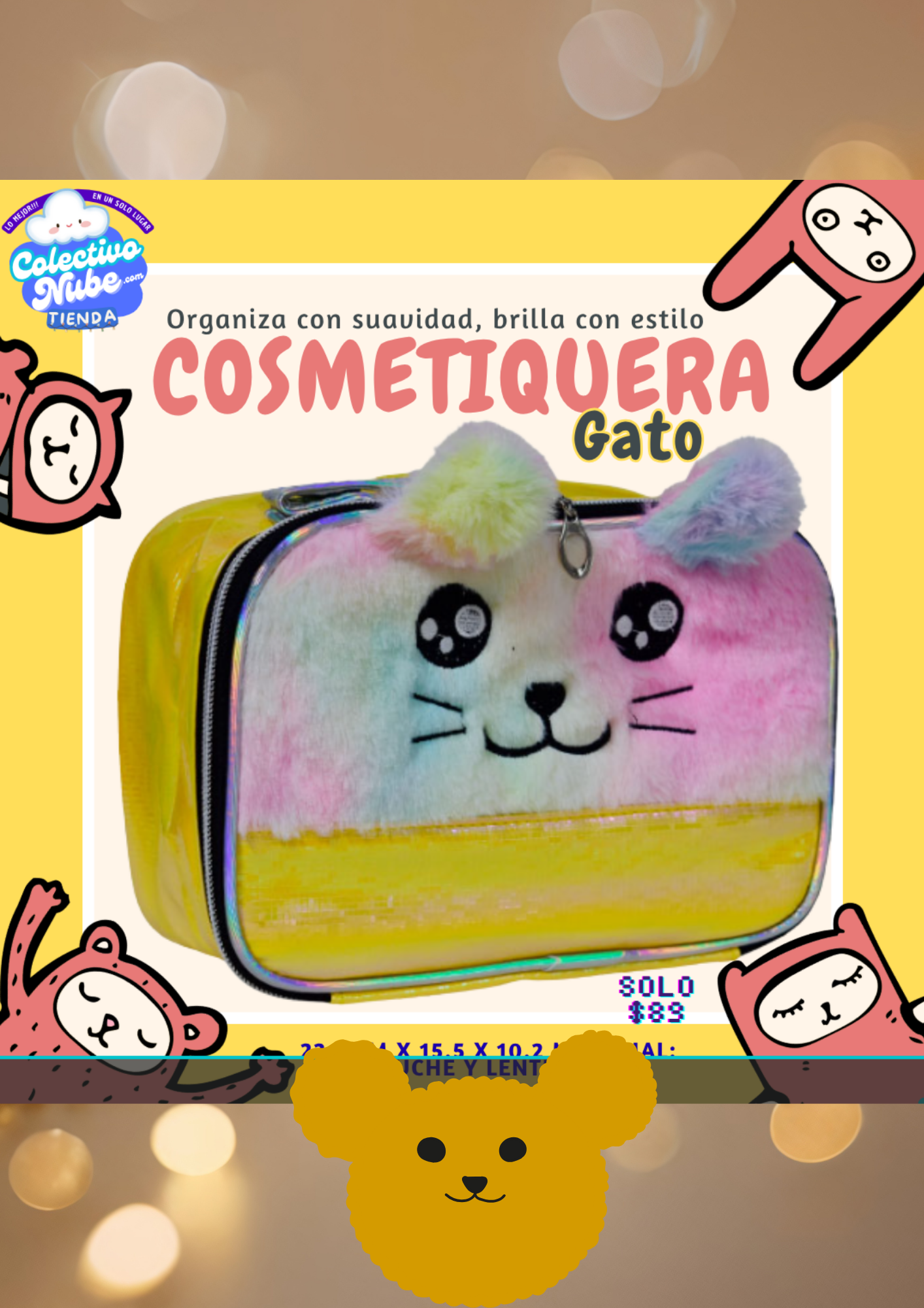 Cosmetiquera Gato