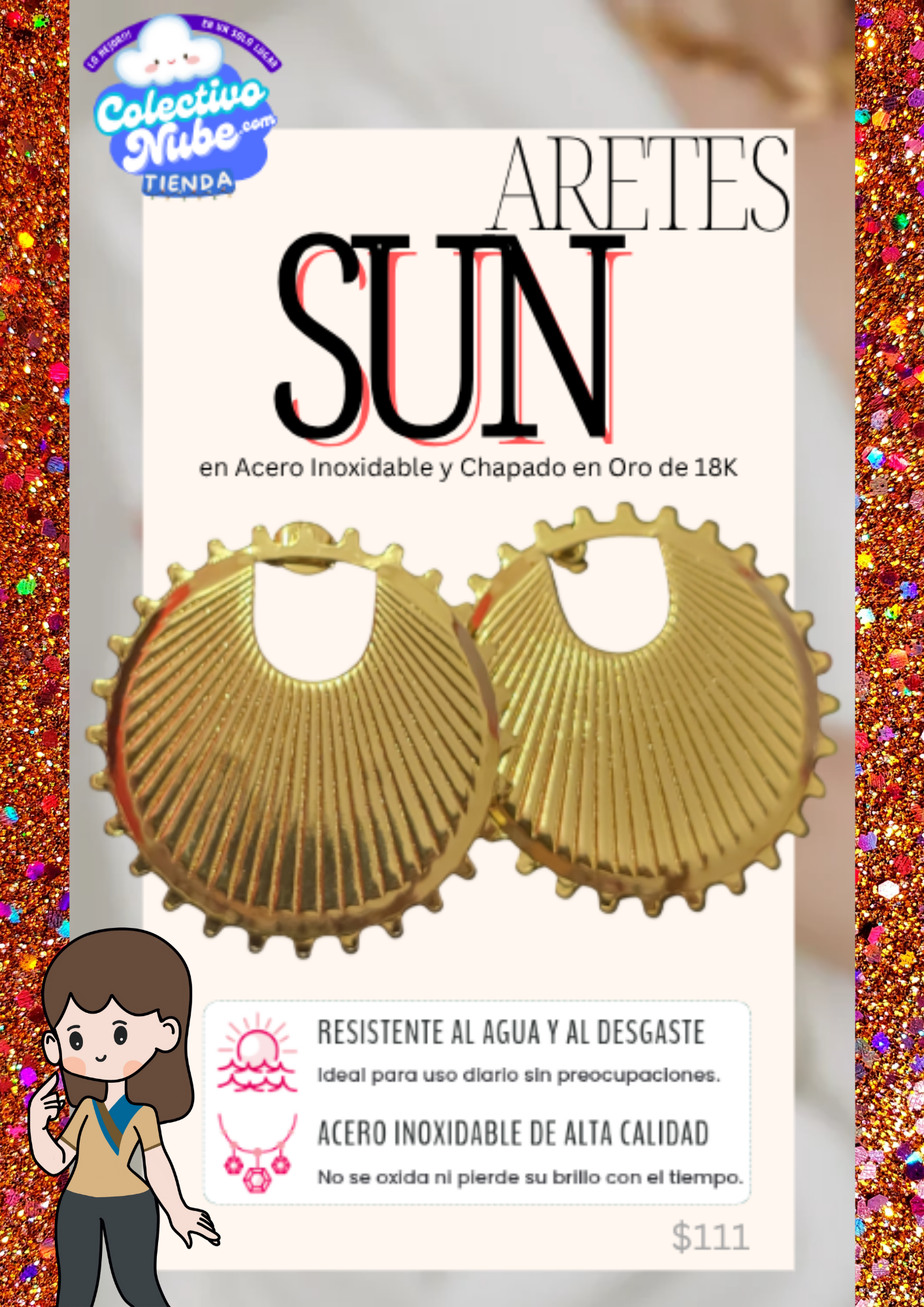 Aretes Sun