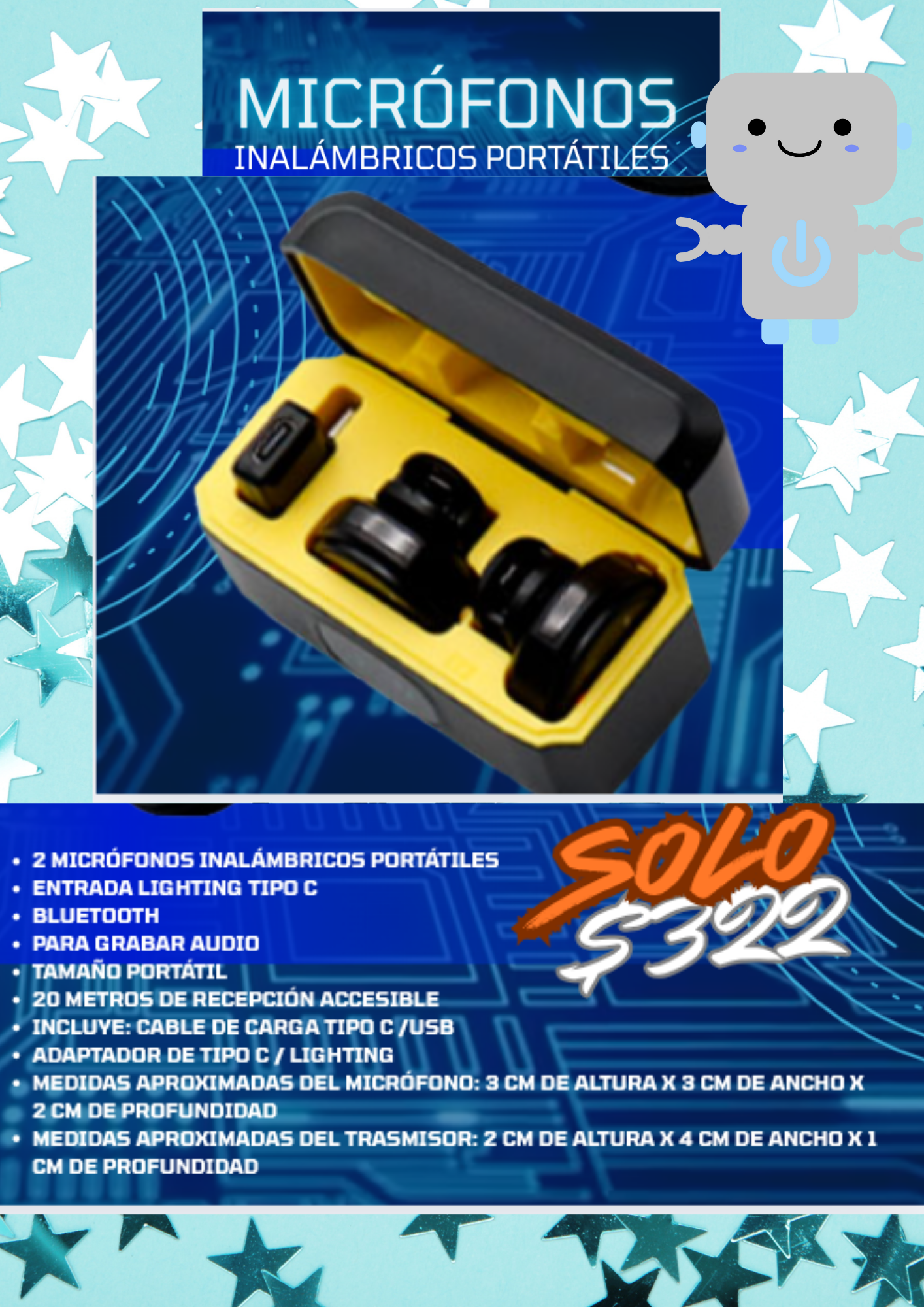 Micrófonos inalámbricos portátiles