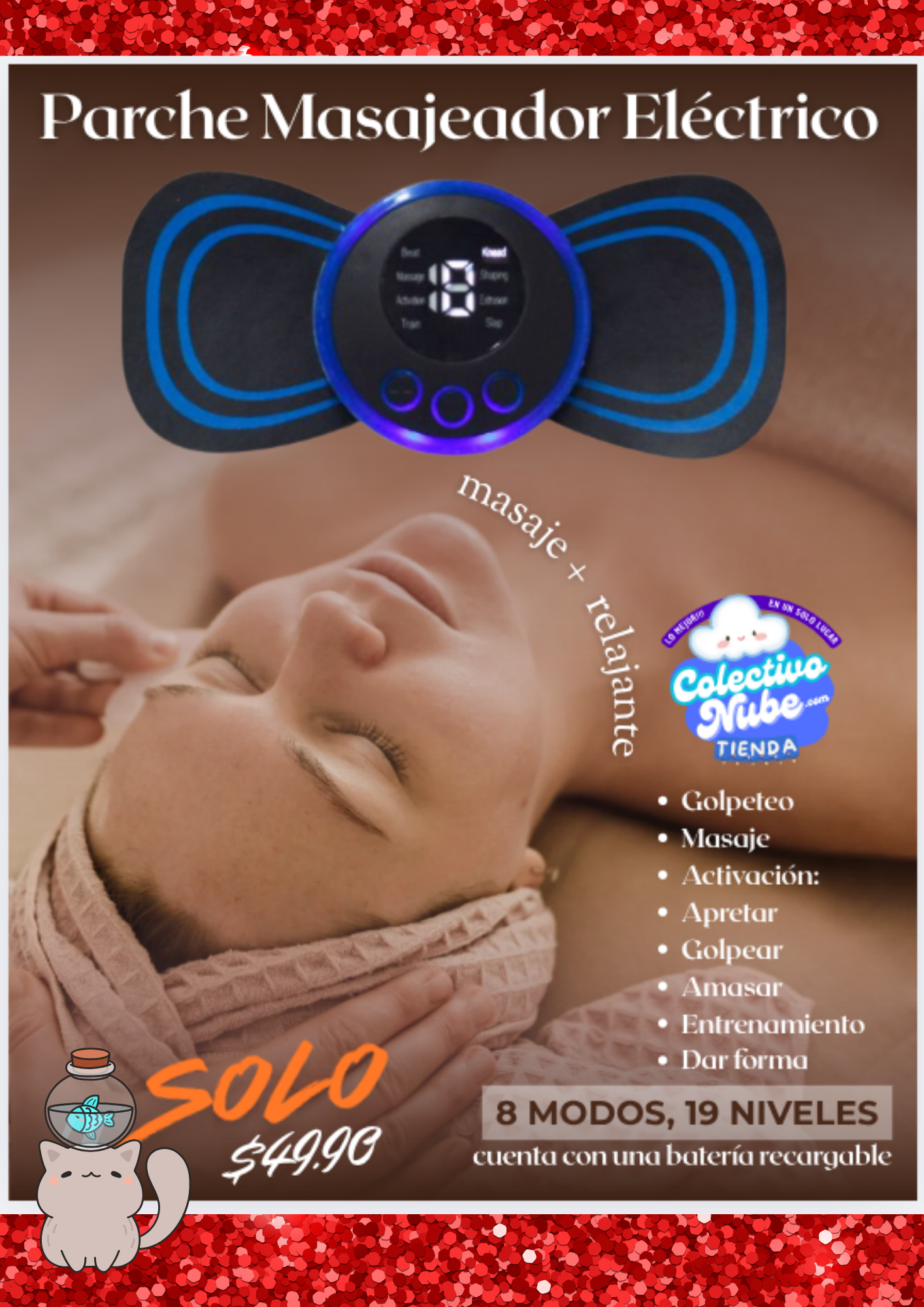 Parche Masajeador Eléctrico