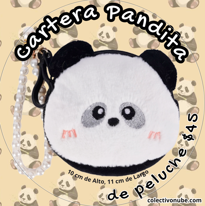 Cartera Pandita de peluche