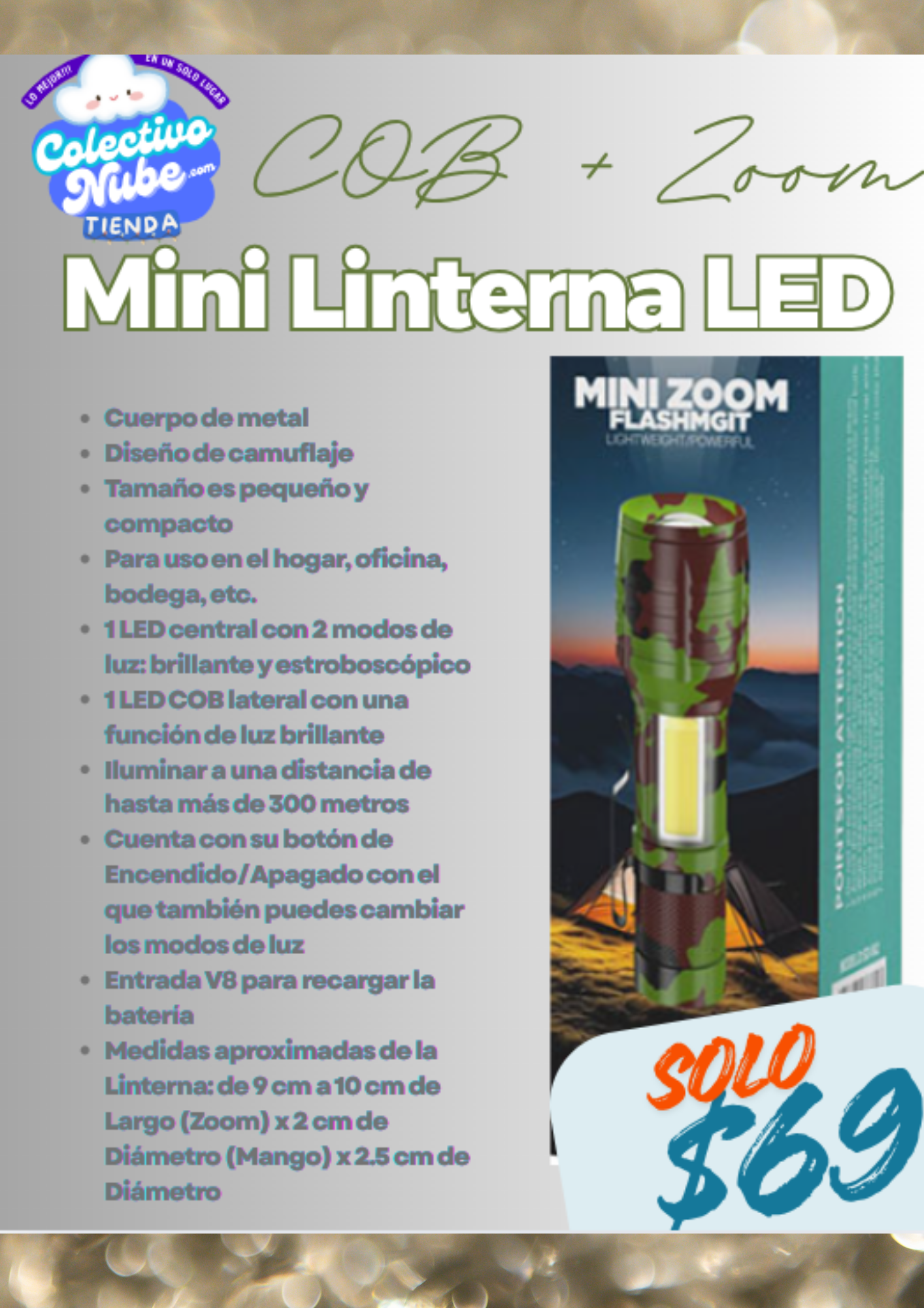 Mini Linterna LED