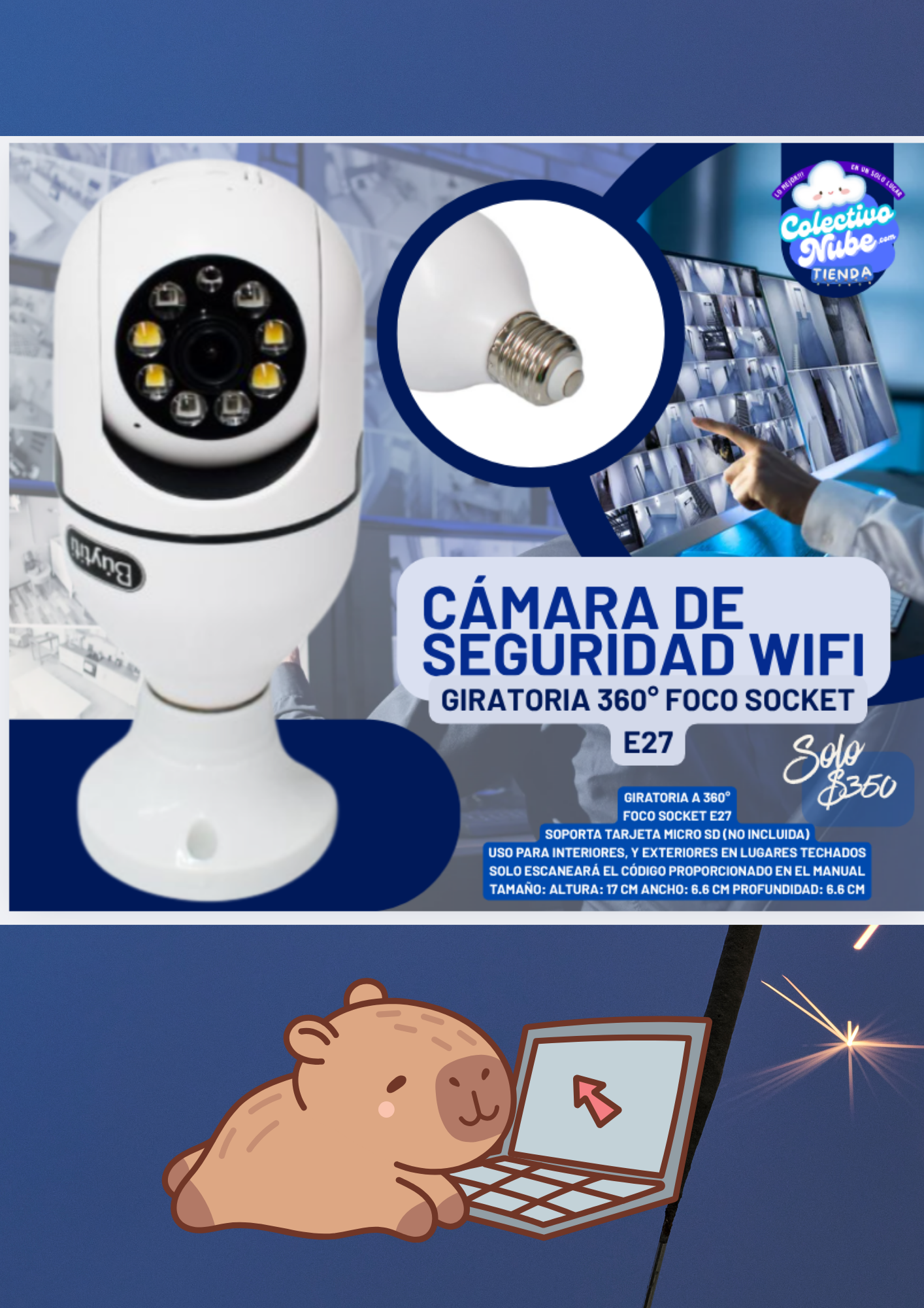Cámara de seguridad WiFi
