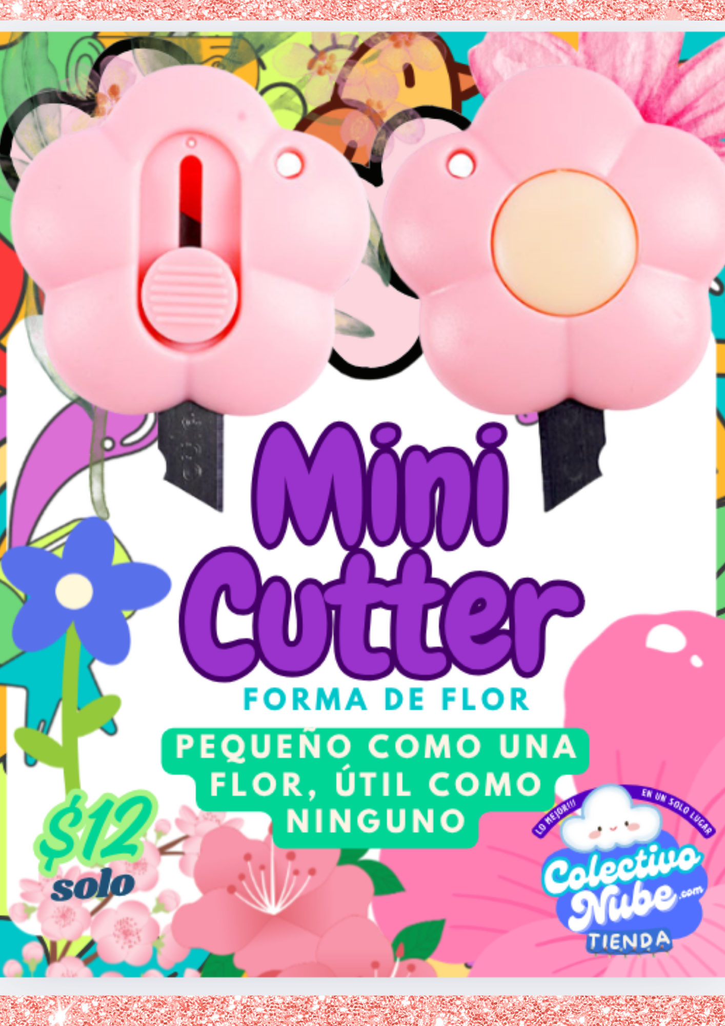 Mini cutter forma de flor