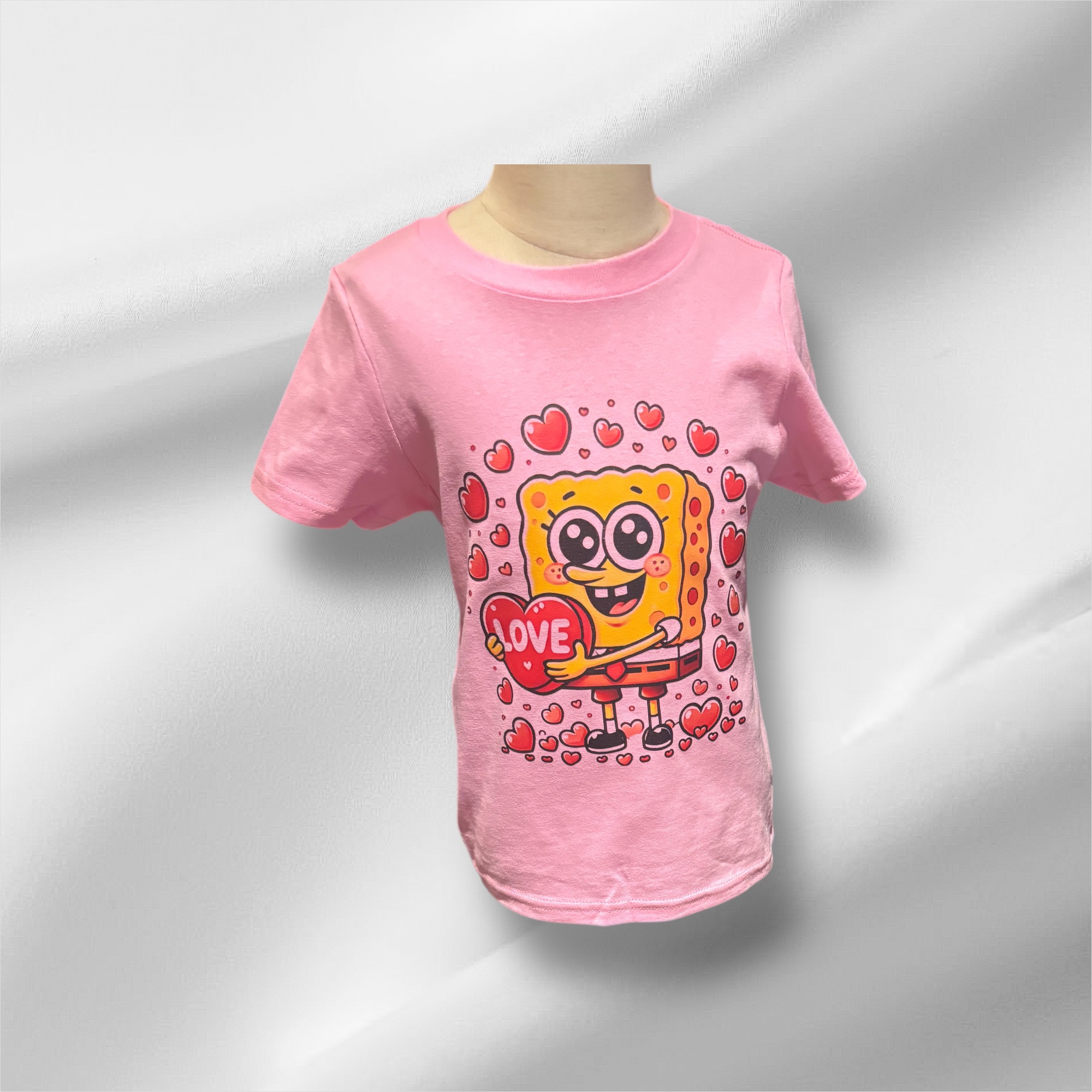 Pink Cartoon Love T-shirt