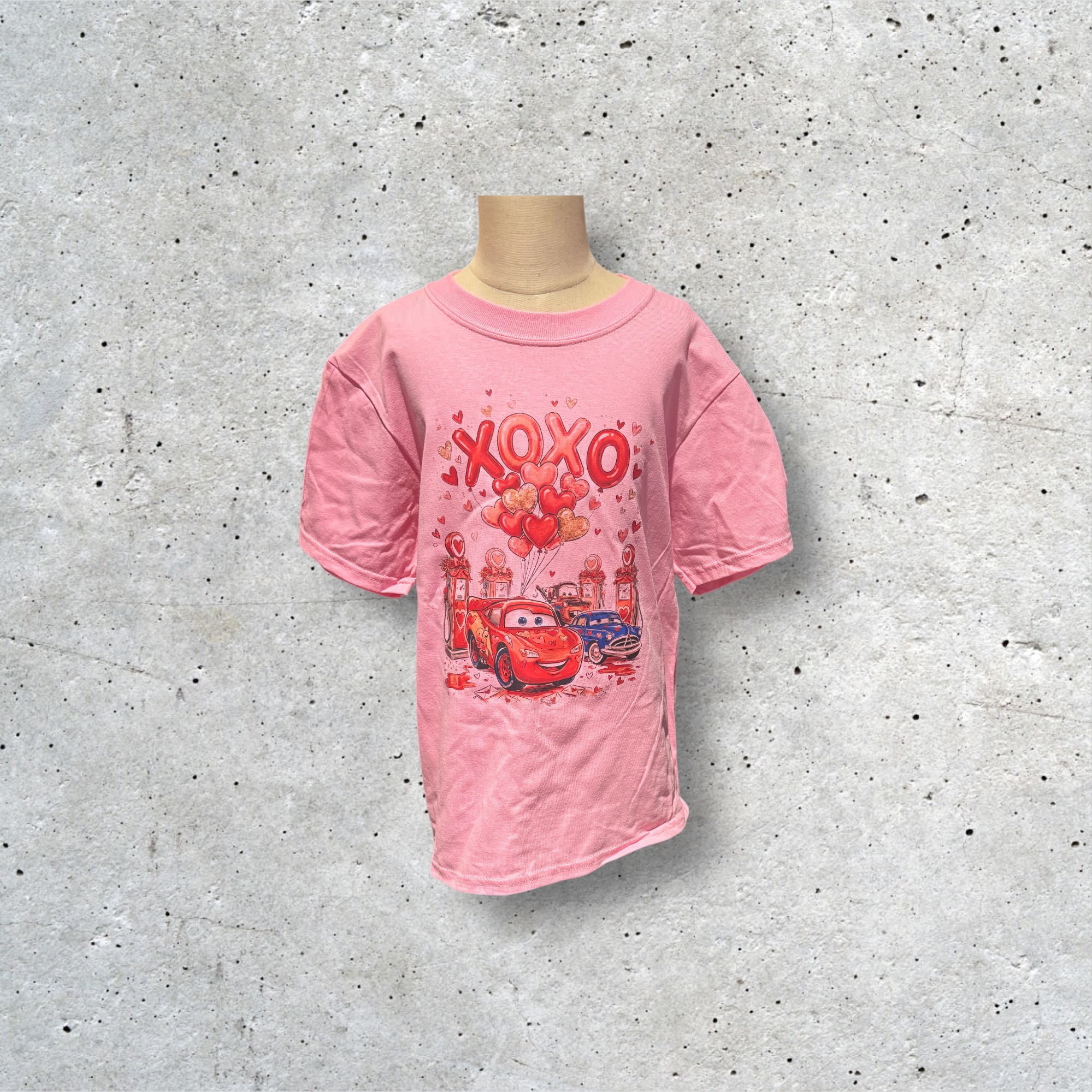 Pink Cars Kids T-Shirt