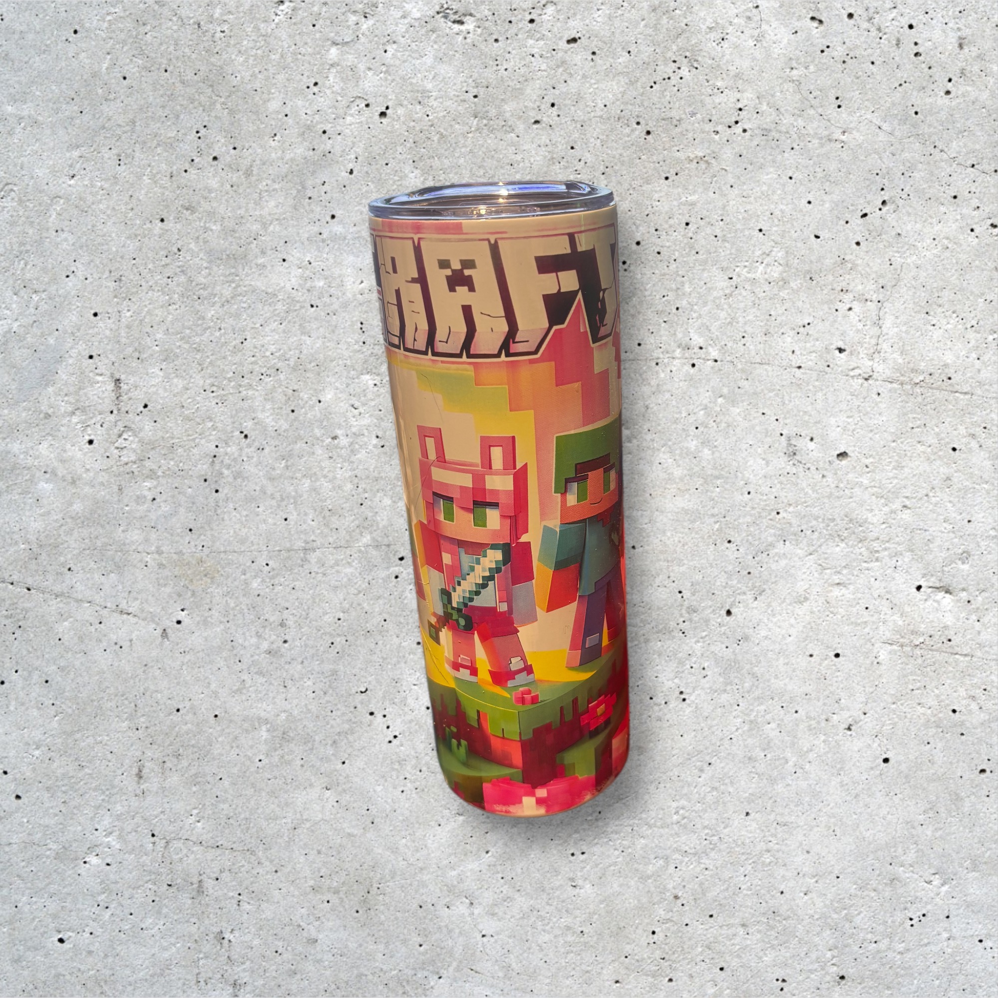 Minecraft-themed tumbler