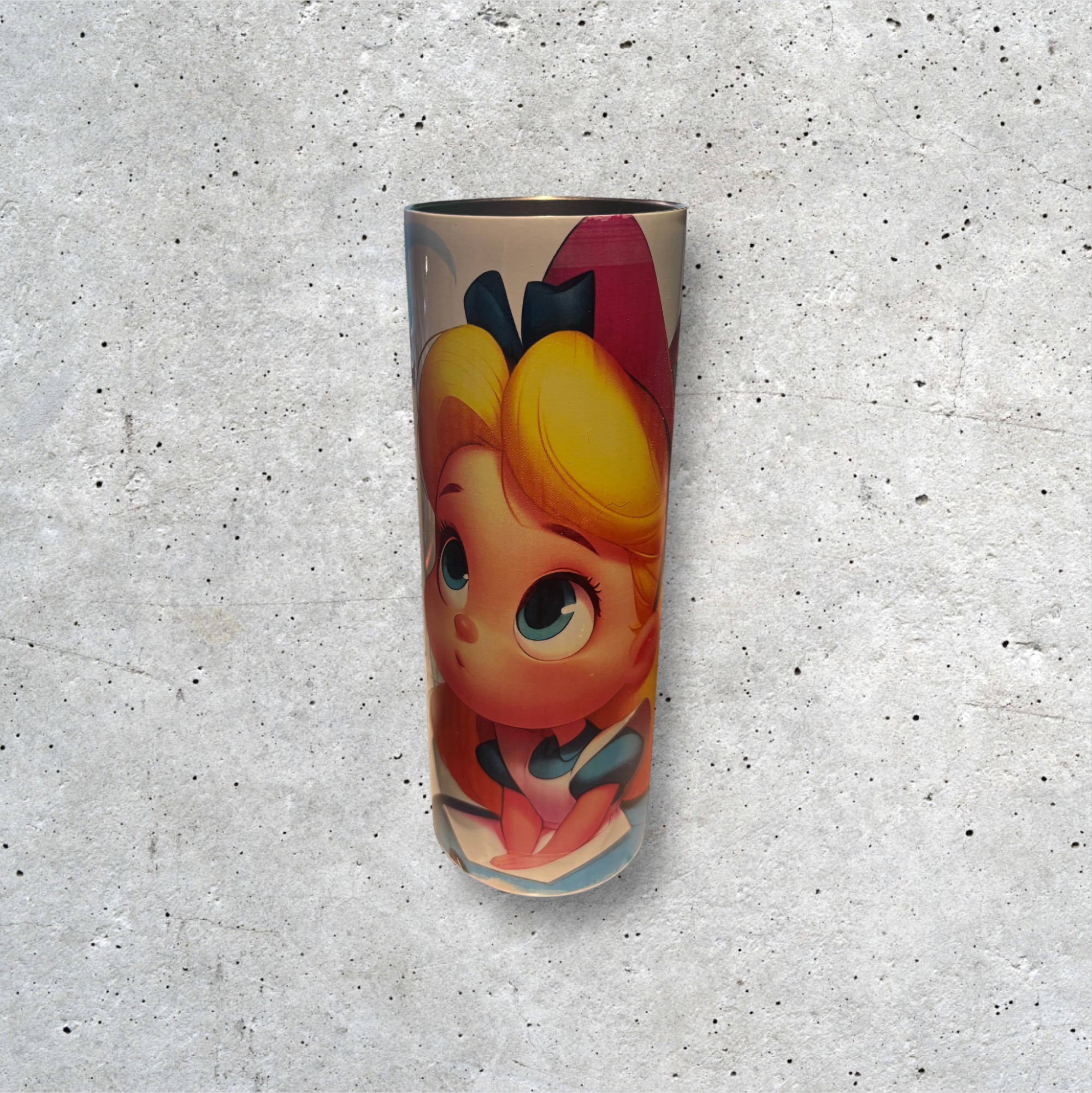 Alice in Wonderland themed tumbler