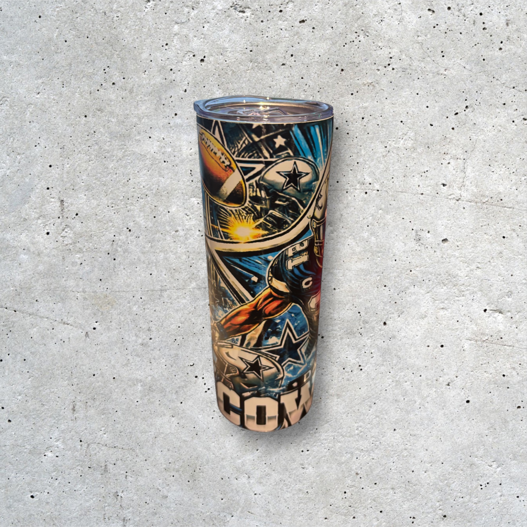 Football Themed Tumbler