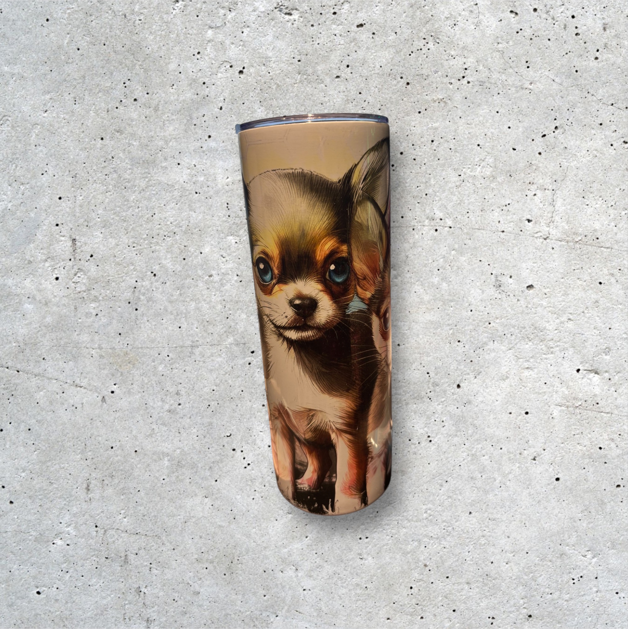 Chihuahua Print Tumbler