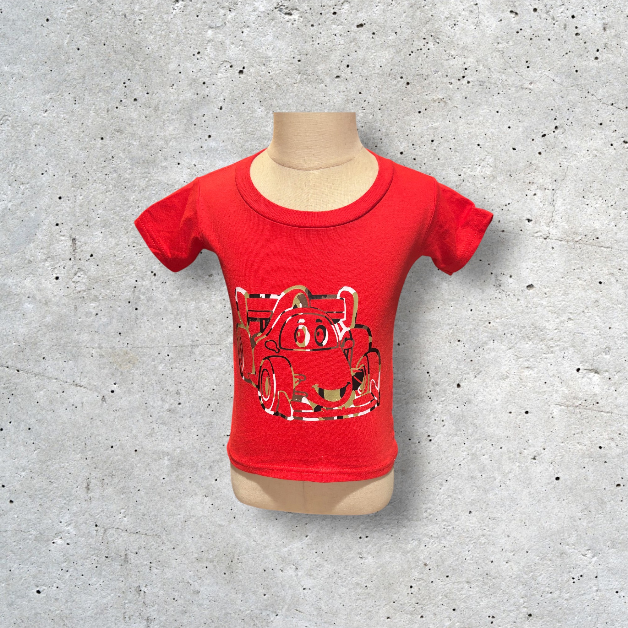 Children's Red Cartoon T-Shirt