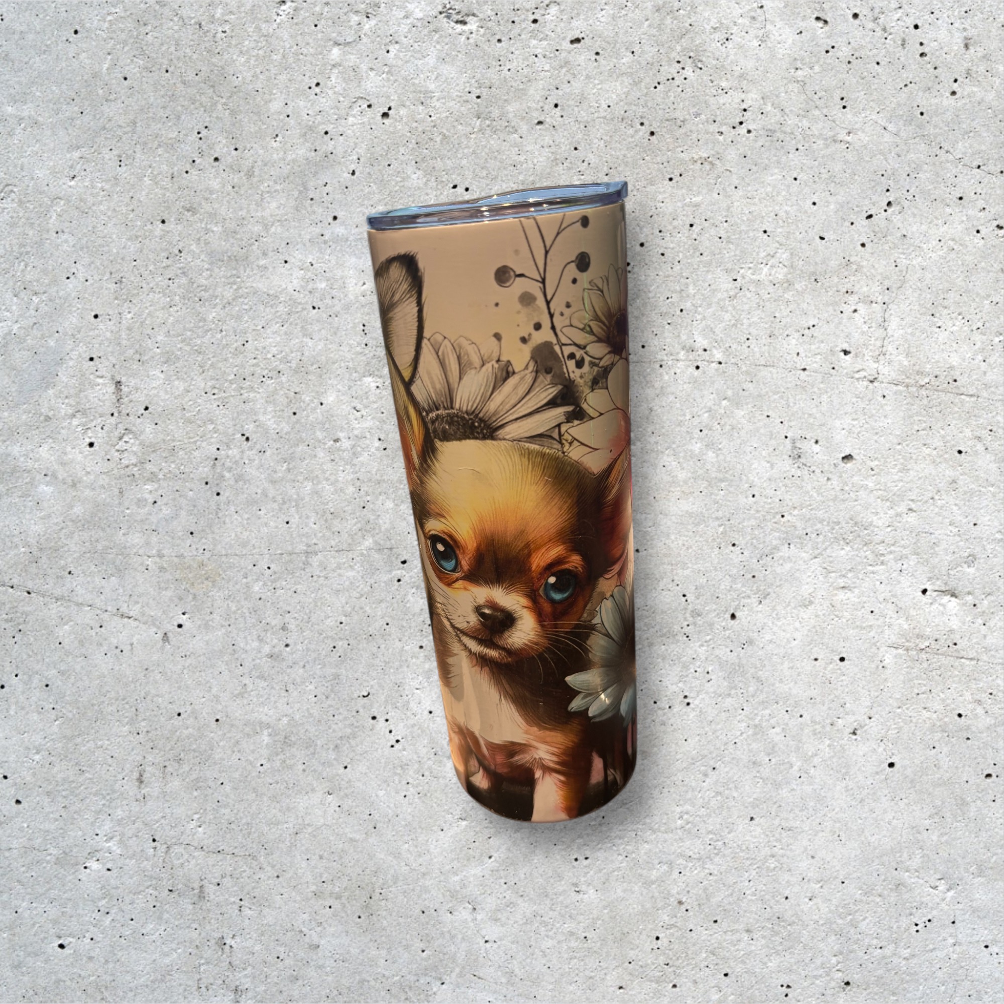 Chihuahua Print Tumbler