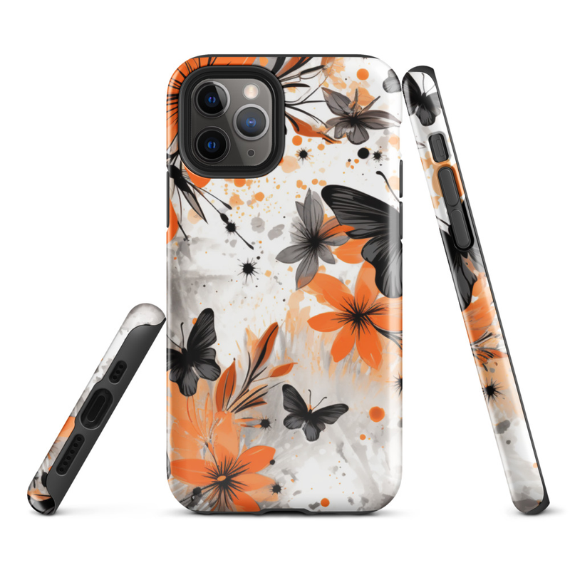Floral Butterfly Tough Case for iPhone®