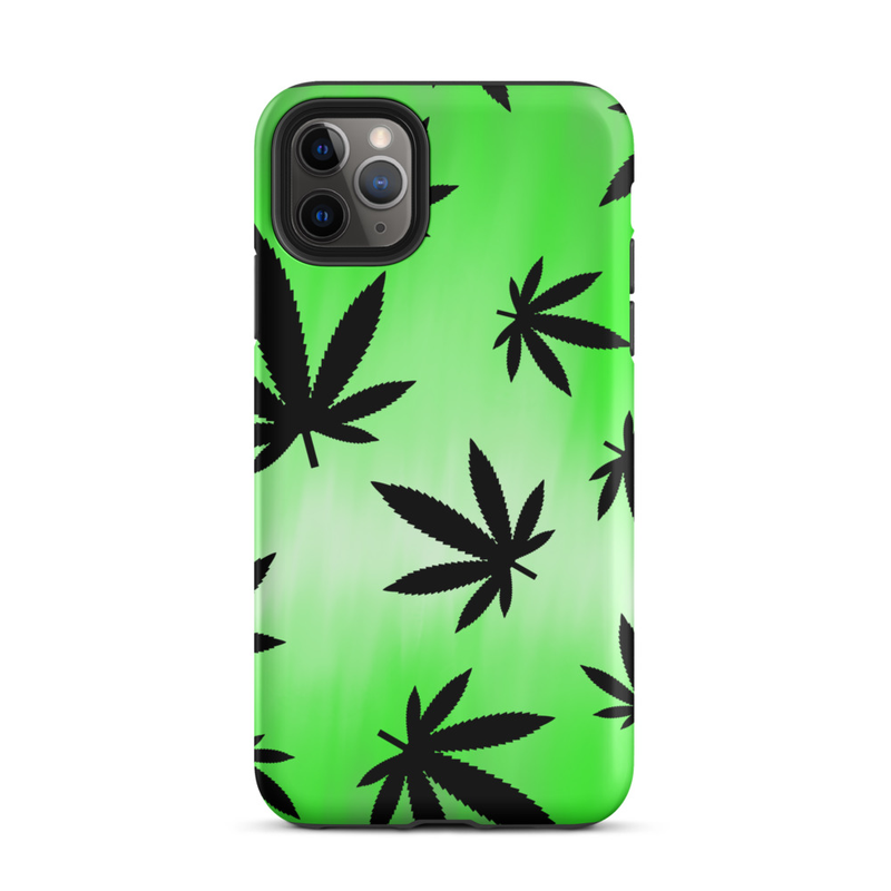 Green Leaf Pattern Tough Case for iPhone®
