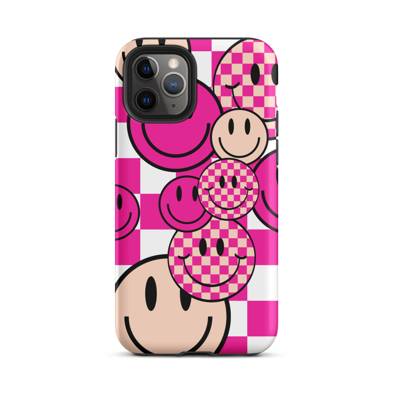 Pink Smiley Tough Case for iPhone®