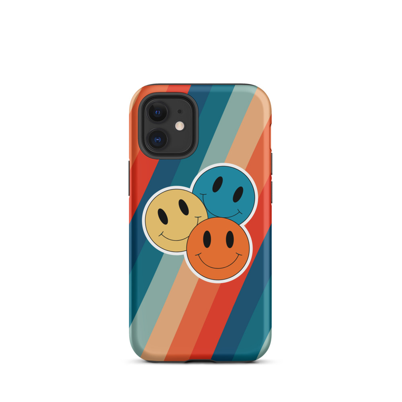 Retro Smiley Faces Tough Case for iPhone®