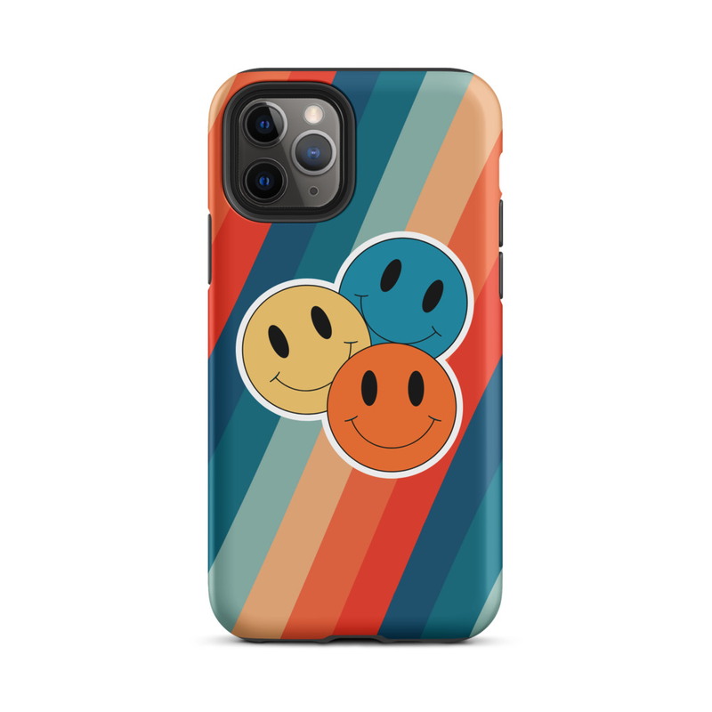 Retro Smiley Faces Tough Case for iPhone®